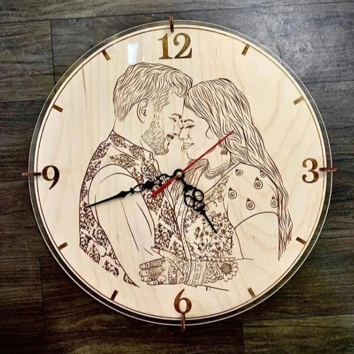 Customized Wooden Wall Clock