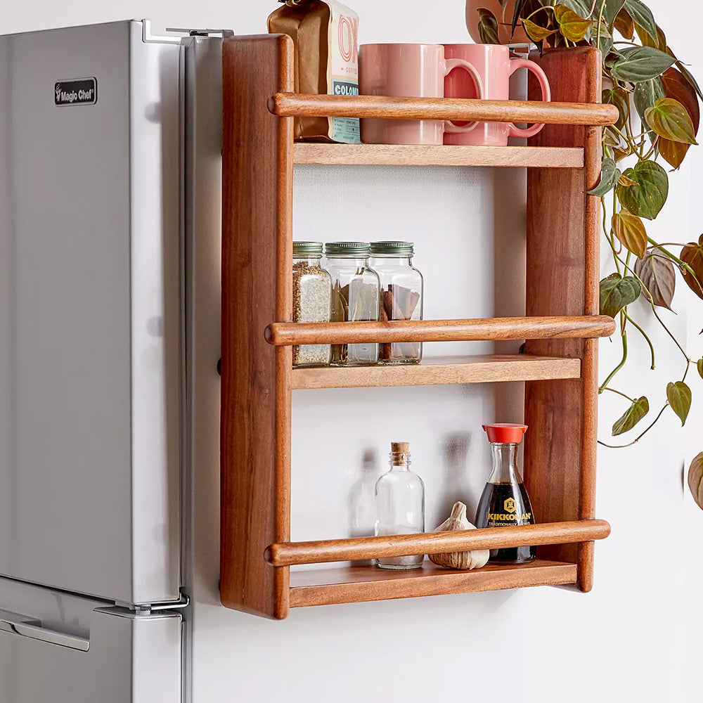 Refriderator Rack Takshaka | Refrigerator Organizer Rack | Solidwood | Kitchen Utility
